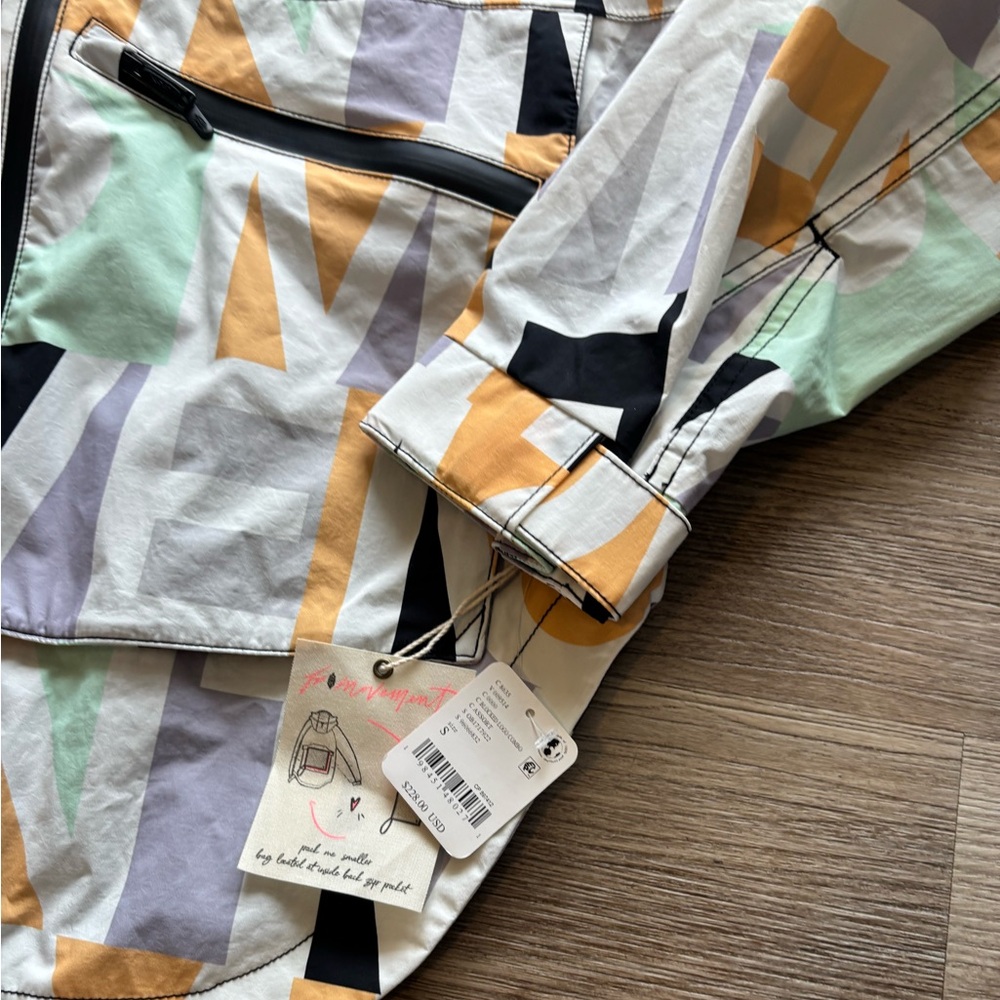 NEW Free People Movement Singin' In The Rain Printed Jacket - Picture 8 of 13